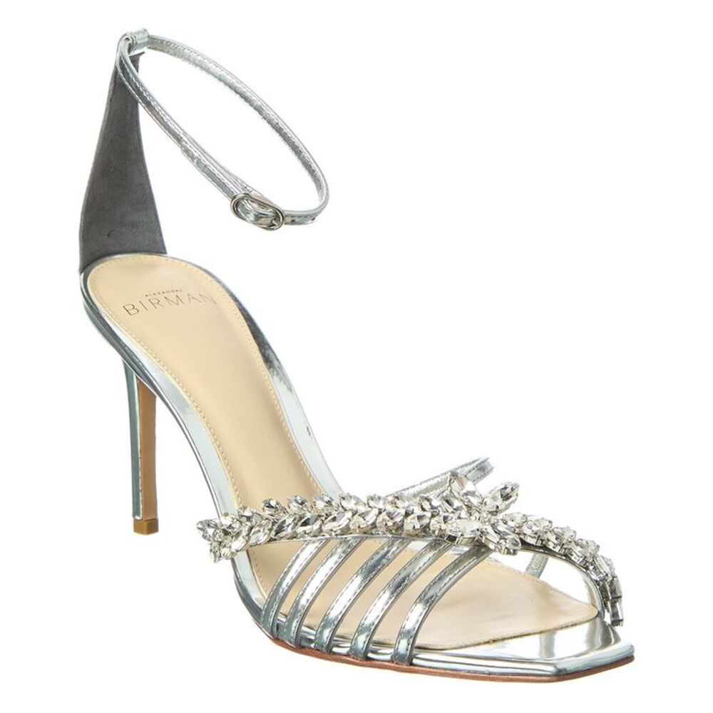 Alexandre Birman Iggy Crystals 85 Patent Sandal, Metallic